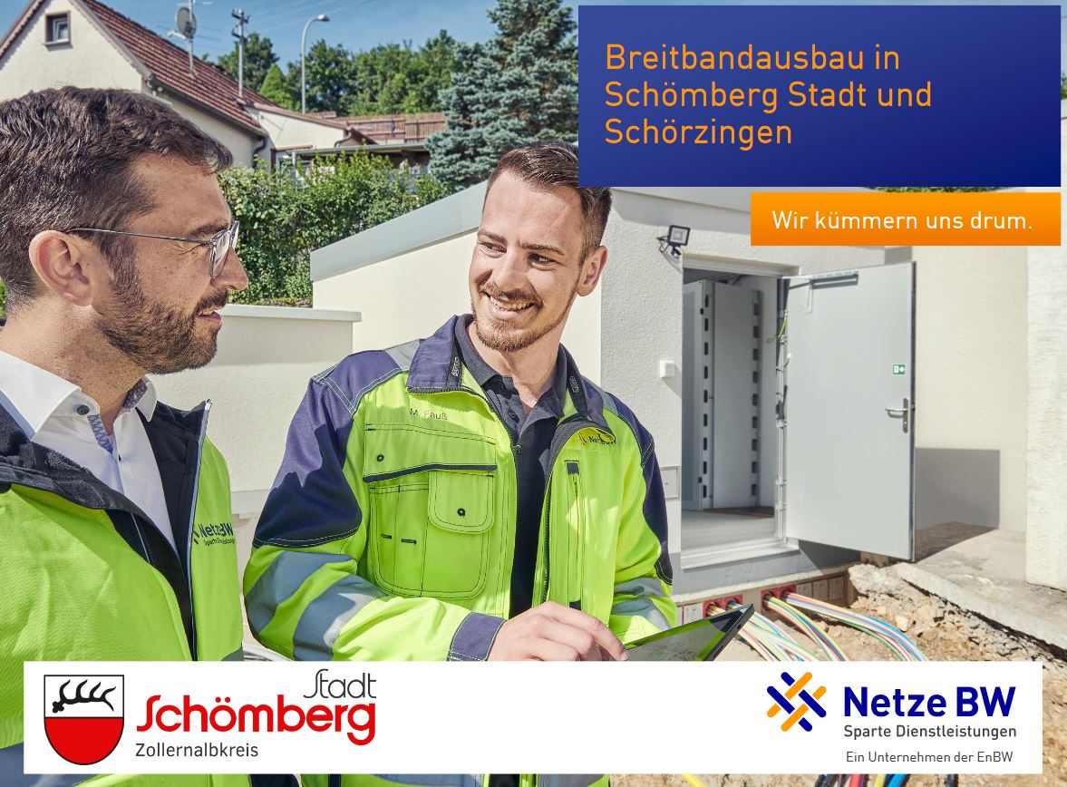 Die Stadt Schömberg und Netze BW bauen das Breitbandnetz aus.