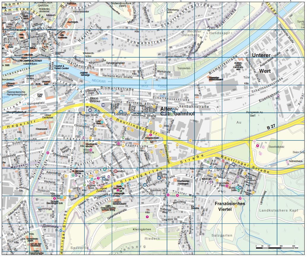 Tübinger Südstadt-Karte